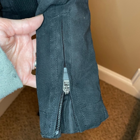 Like New, Women’s Harley Davidson, size small, black and orange riding jacket. - Picture 9 of 15